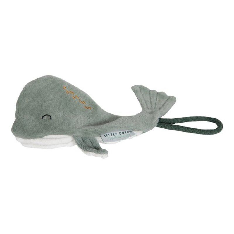  ocean attache sucette baleine vert 